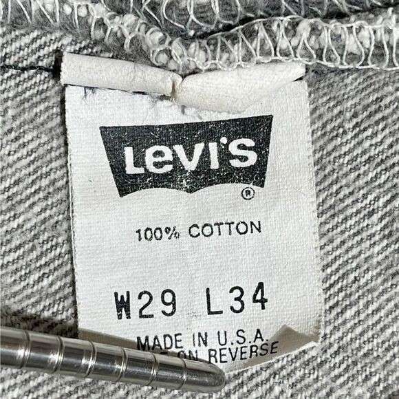 Levi's Light Gray Boyfriend Jeans - Picture 6 of 11
